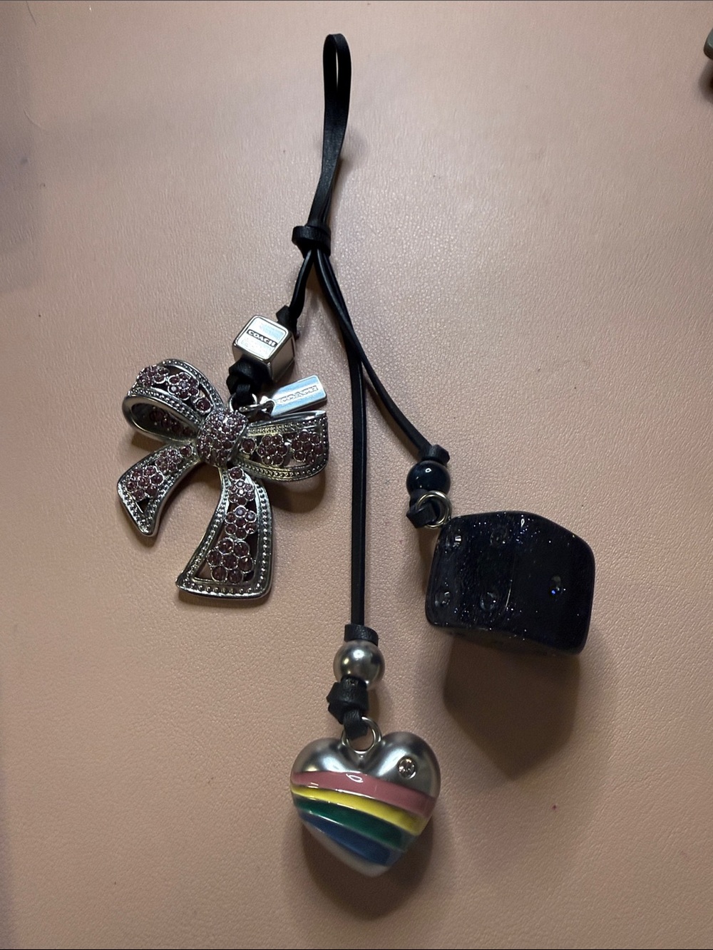 Coach Rogue 31 Loved Leather Charm Cluster- Rare & Exclusive - Picture 4 of 7